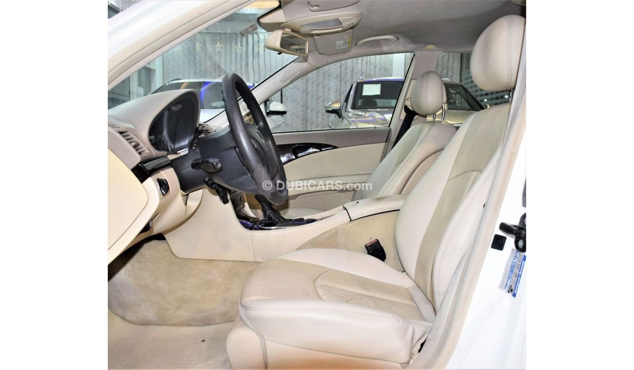 Mercedes-Benz E200 ORIGINAL PAINT ( صبغ وكاله ) Mercedes E200 2005 Model!! in White Color! GCC Specs