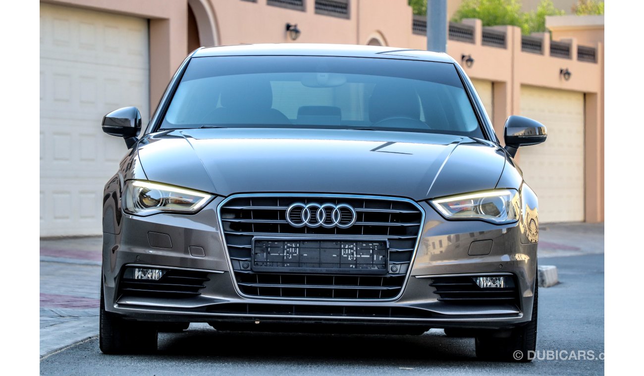 Audi A3 30 TFSI 2015 GCC under Warranty with Zero Down-Payment.