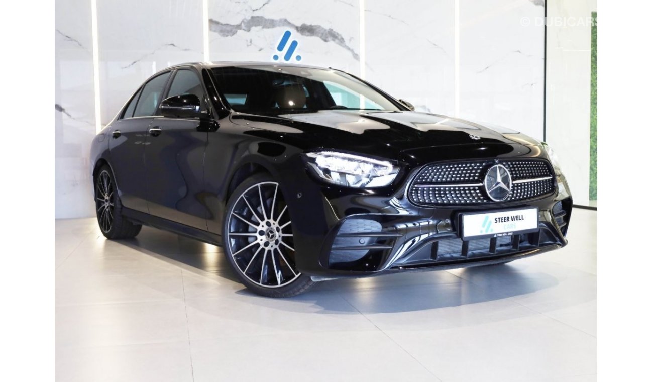 مرسيدس بنز E300 AMG | 5 YEARS WARRANTY AND SERVICE PKG UPTO 105KM | GCC SPECS