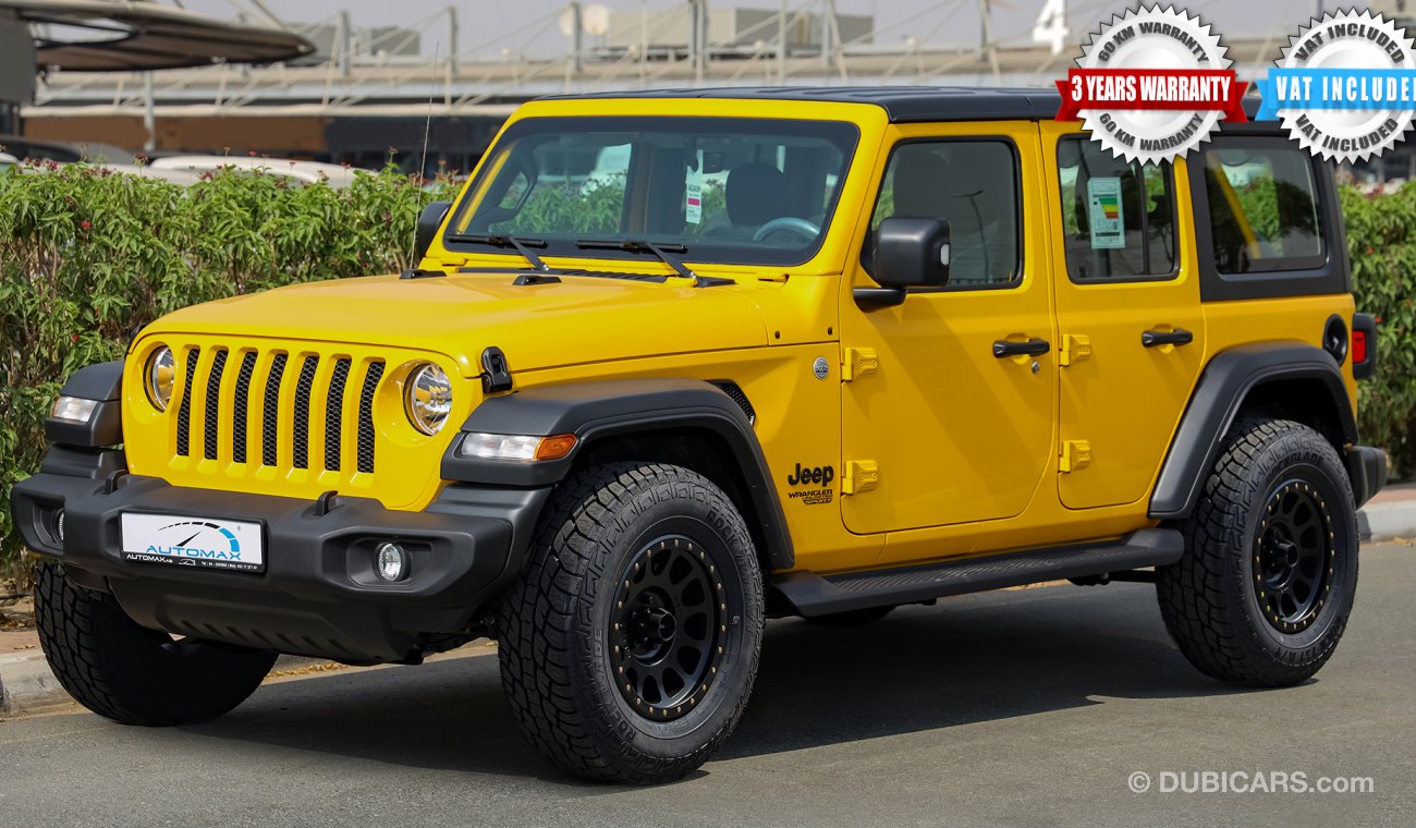 Jeep Wrangler Unlimited Sport Plus V6 3.6L , GCC , 2021 , 0Km , W/3 Yrs or 60K Km WNTY @Official Dealer