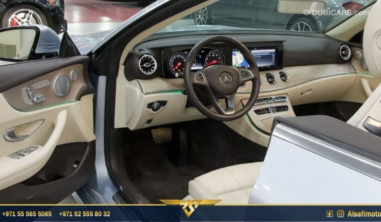 مرسيدس بنز E 400 كوبيه SOFT TOP CONVERTIBLE - 2018 - UNDER WARRANTY - IMMACUALTE CONDITION