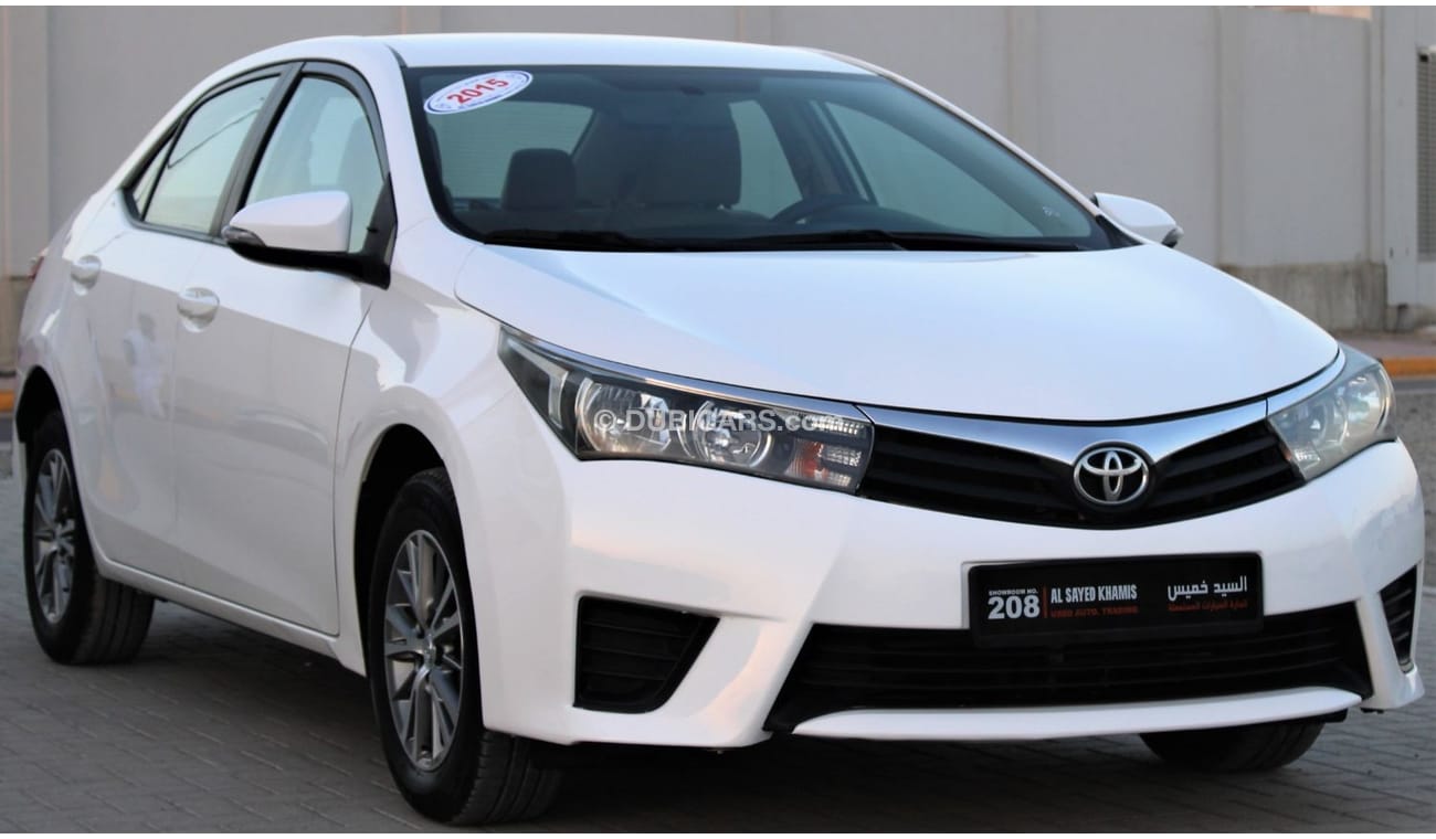 Toyota Corolla Toyota Corolla 2015 white GCC number 2 in excellent condition without accidents, very clean from ins