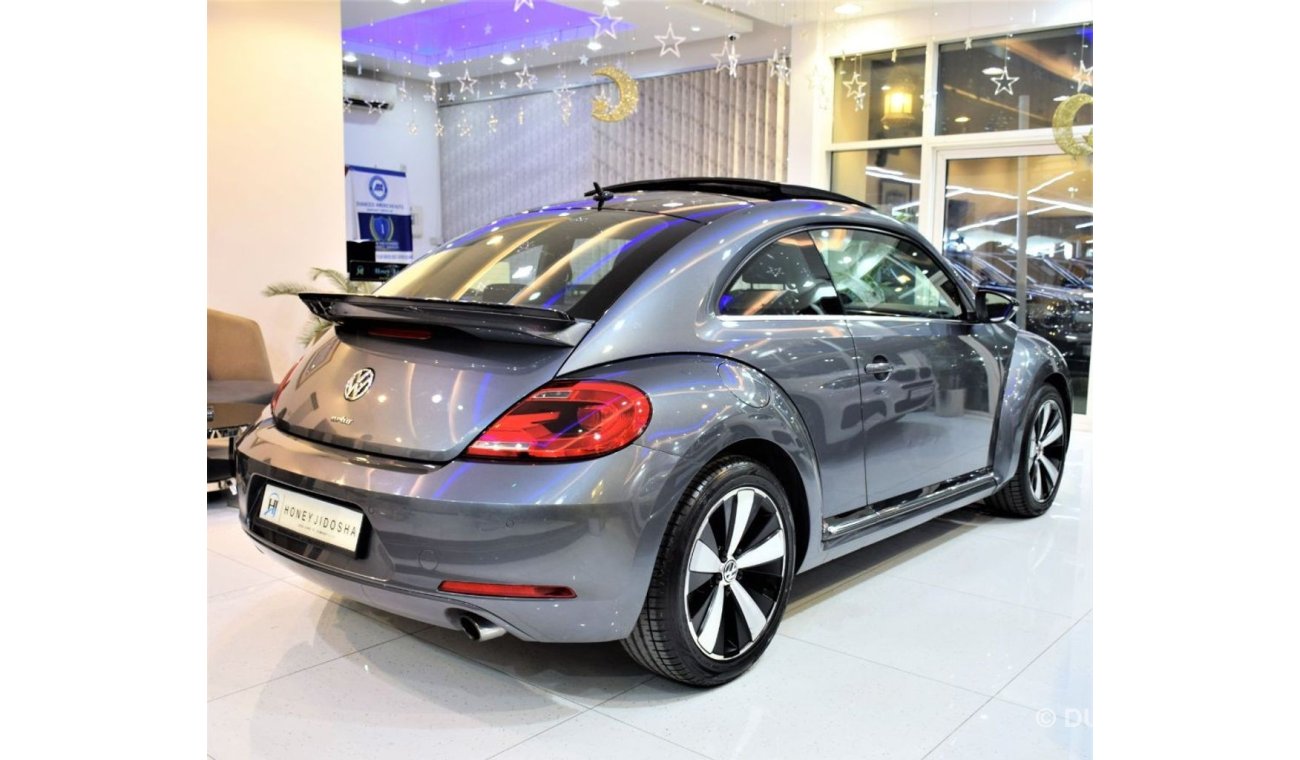 فولكس واجن بيتيل ONE LASTING LEGACY! ( 74,000 KM ) Volkswagen Beetle TURBO 2015 Model Grey Color GCC Specs!