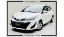 Toyota Yaris *HATCHBACK + LEATHER SEATS + NAVIGATION + ALLOY WHEELS / GCC / 2019 / UNLIMITED KMS WARRANTY / 616DH