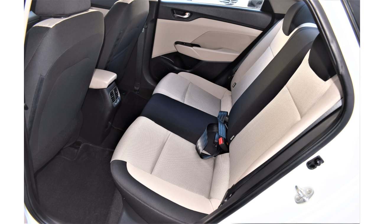 Hyundai Accent AED 1037 PM | 1.6L GL GCC WARRANTY