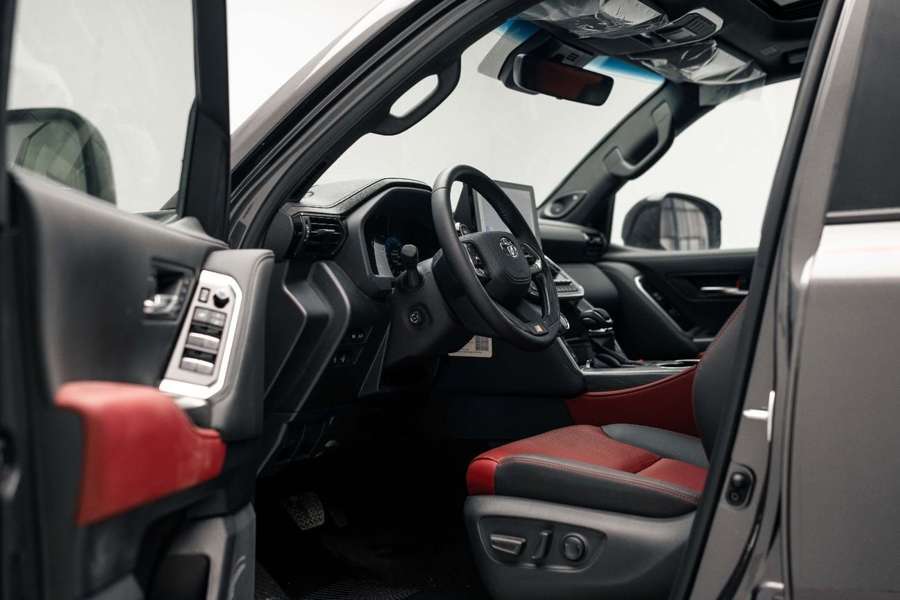 Toyota Land Cruiser GR SPORT LC300 3.3L Grey Metallic Inside GRS Black & Dark Red | Export Only