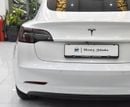 Tesla Model 3 STANDARD RANGE EXCELLENT DEAL for our Tesla Model 3 ( 2022 Model ) in White Color GCC Specs