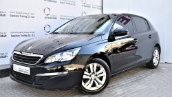 Peugeot 308 1.6L ACTIVE 2016 MODEL GCC SPECS