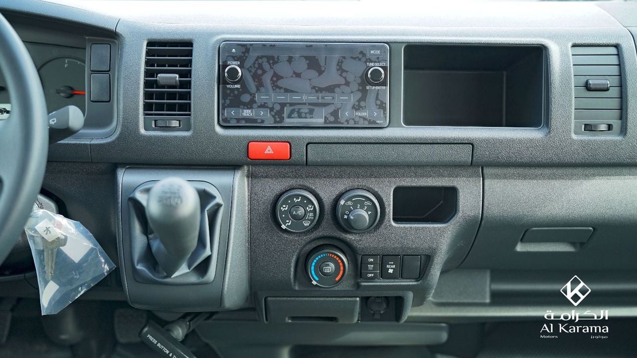 تويوتا هاياس 2.5L Diesel High Roof Van with 16 Seats - Power Window - Sliding Door - Manual Drive