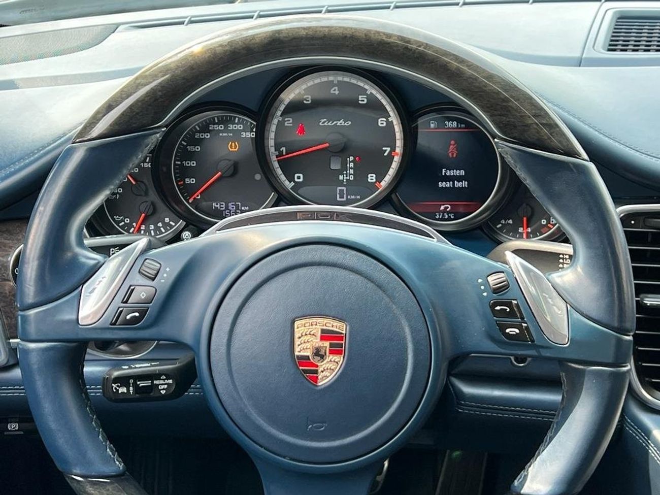 Porsche Panamera PORSCHE PANAMERA TURBO TOP LINE 2012 GCC ORIGINAL PAINT WITH ONE YEAR WARRANTY