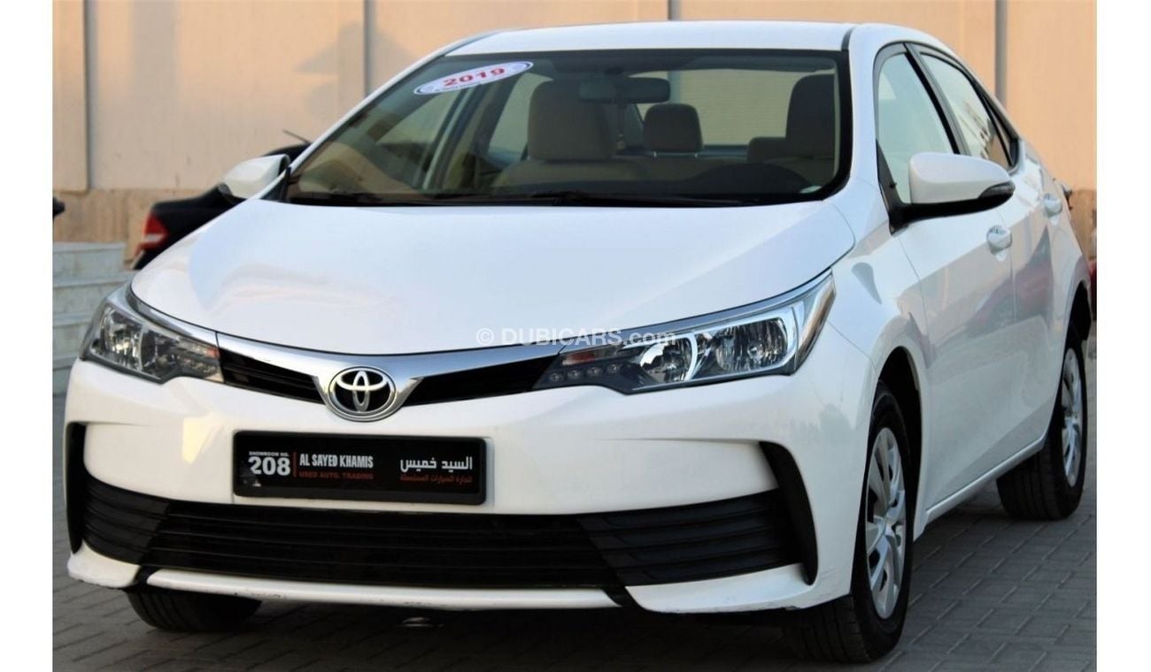 تويوتا كورولا تويوتا كورولا 2019 1.6 خليجي بحالة ممتازة بدون حوادث نظيفه جدا من الداخل والخارج