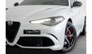 Alfa Romeo Giulia 2018 Alfa Romeo Giulia Quadrifoglio / Full Service History
