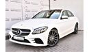 Mercedes-Benz C 200 AED 2399 PM | 2.0L C-200 AMG KIT GCC DEALER WARRANTY