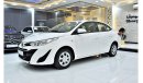 Toyota Yaris EXCELLENT DEAL for our Toyota Yaris 1.5L ( 2019 Model ) in White Color GCC Specs