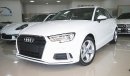 Audi A3 2018, GCC Specs with 3Yrs or 105K km Warranty and 45K km Free Service at Al Nabooda