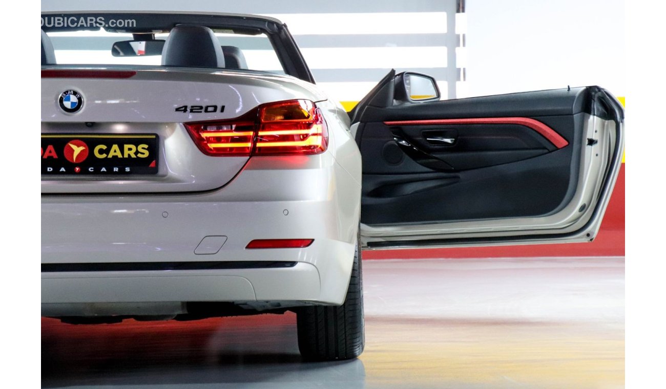 بي أم دبليو 420 BMW 420i Sport Line Convertible Lowest Mileage 2016 GCC under Warranty with Flexible Down-Payment.