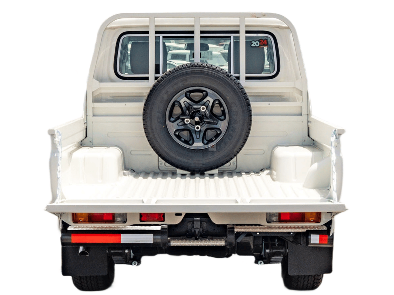 تويوتا لاند كروزر بيك آب ECTKWT002 - 2024 Toyota LC79 Double Cab Pick Up - 4.5L Diesel Manual – Full - White  with Beige