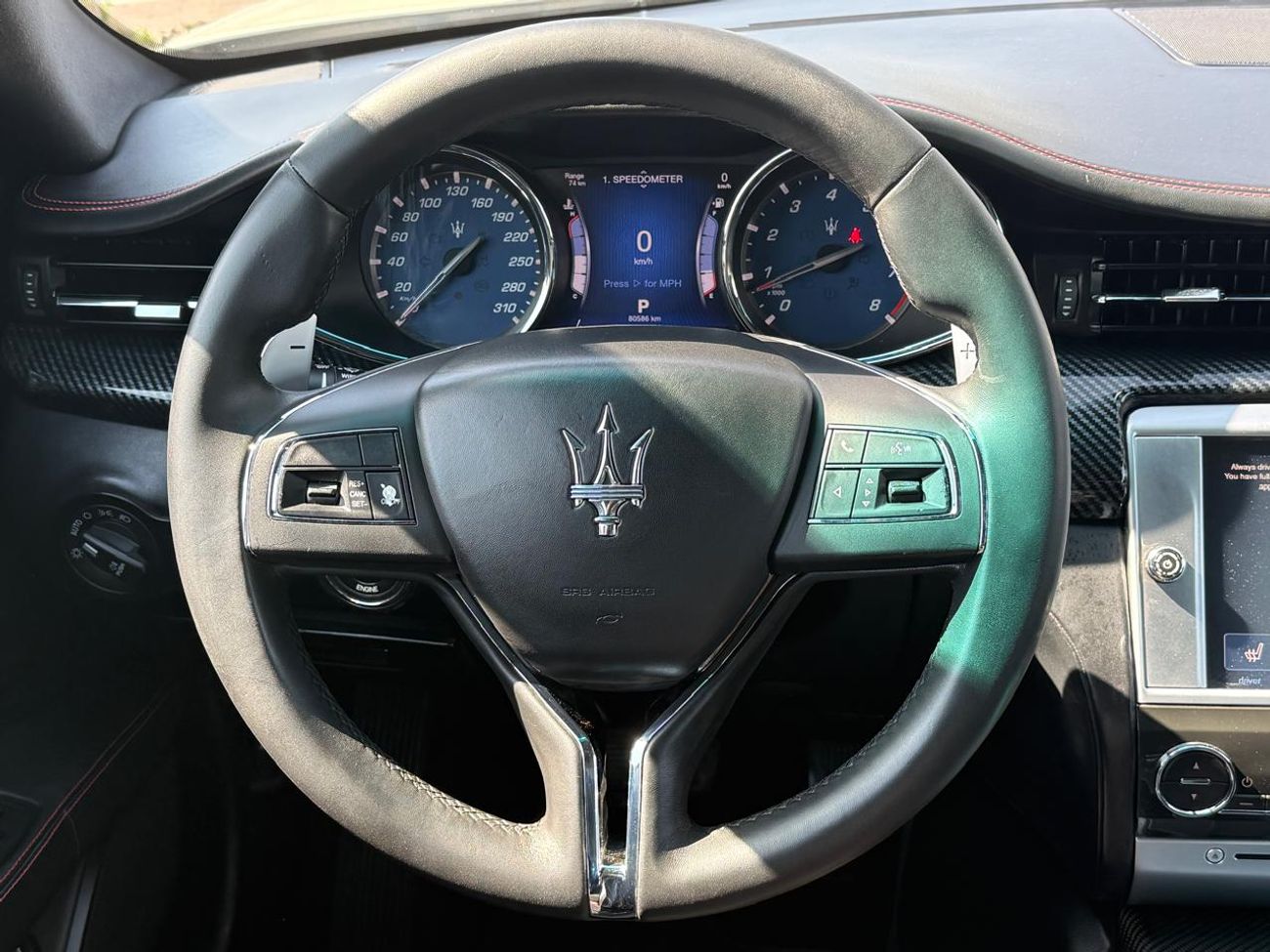 Maserati Quattroporte S 3.0L (350 HP) RAMADAN OFFER MASERATI QUATTROPORTE S 2015 GCC CARBON F  FULL OPTIONS IN LOW MILEAGE