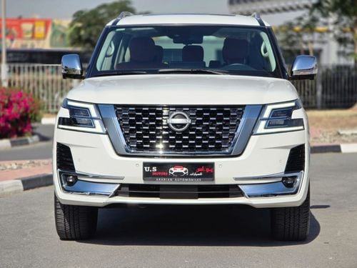 Nissan Patrol LE Platinum 5.6L 2023 GCC ROSTAMANI LOW MILEAGE WITH AGENCY WARRANTY IN MINT CONDITION