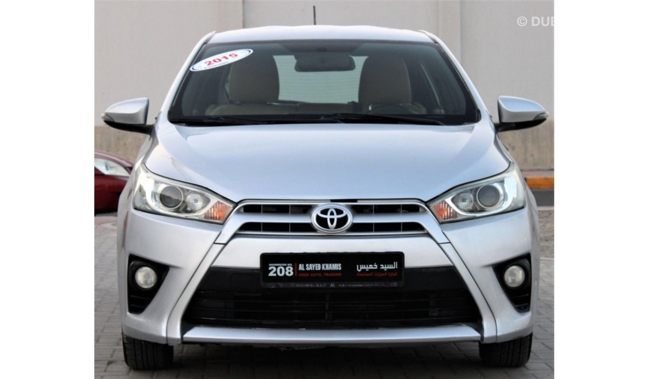 Toyota Yaris Toyota Yaris 2015 GCC No. 1 full option in excellent condition without accidents, very clean from in