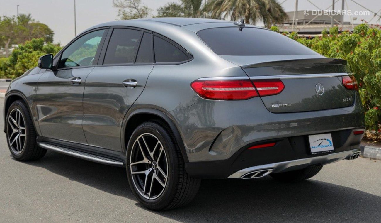 مرسيدس بنز GLE 43 AMG 3.0، V6 ،GCC ،0km، الضمان: سنتان غير محدودة المسافة، خدمة الصيانة: 3 سنوات عند EMC