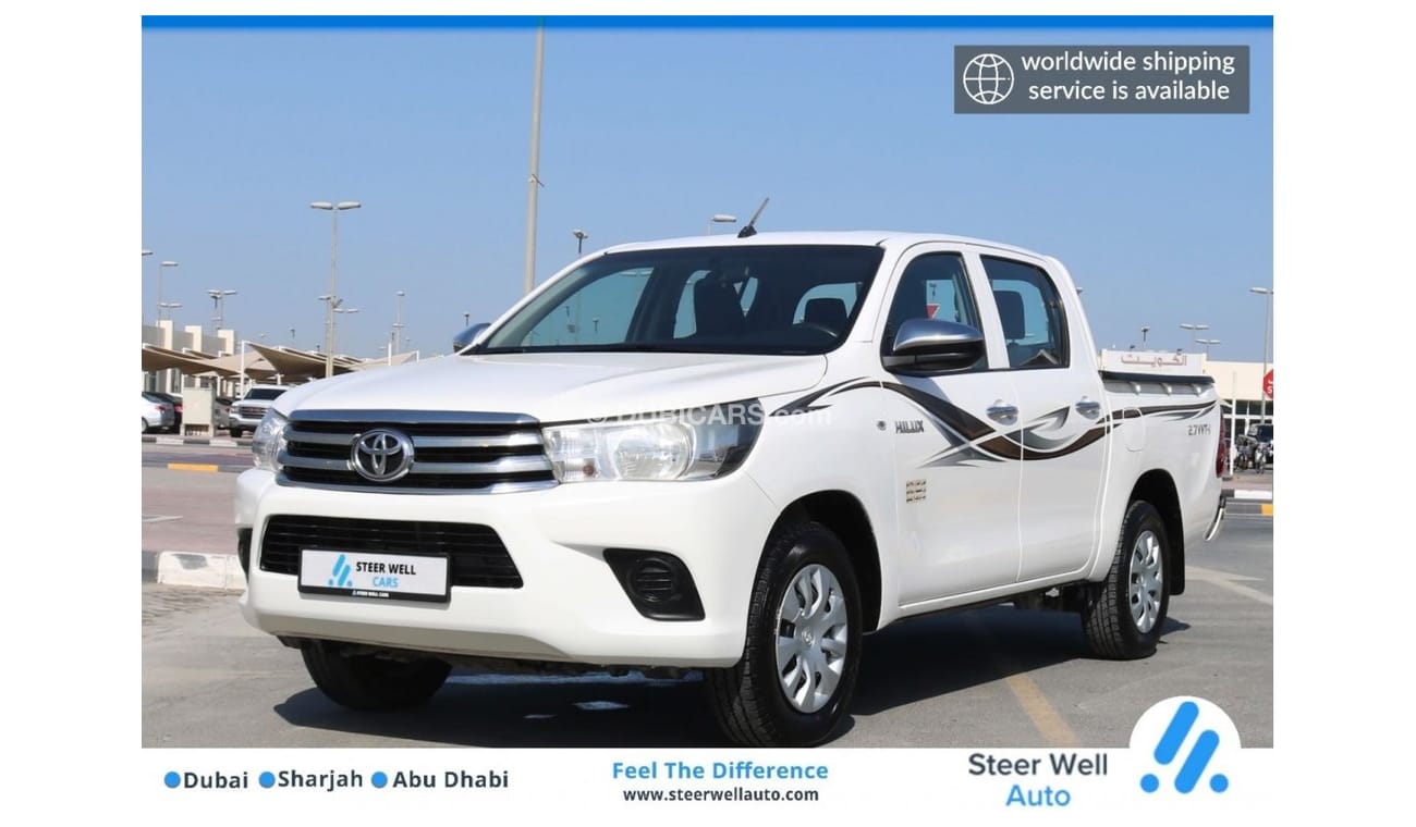 Toyota Hilux 2017 | HILUX 4X2 DOUBLE CABIN PICKUP 2.7 VVTI WITH GCC SPECS AND EXCELLENT CONDITION