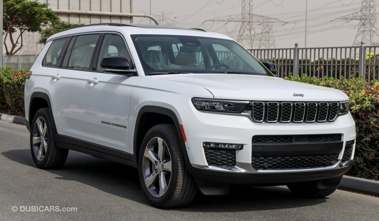 Jeep Grand Cherokee Limited L Plus Luxury V6 3.6L 4X4 , 2023 GCC , 0Km , With 3 Yrs or 60K Km Warranty @Official Dealer