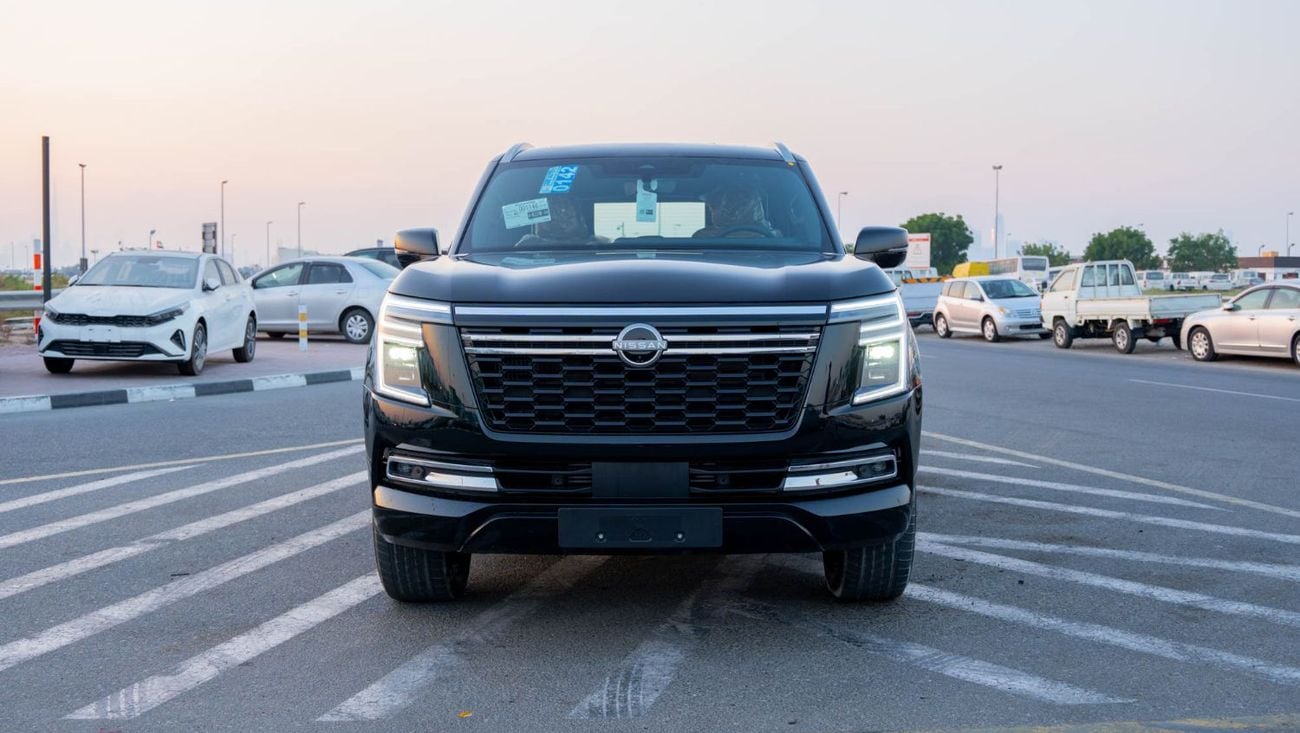 Nissan Patrol LE PLATINUM CITY 2026 Nissan Patrol LE Platinum 3.5L TT AT Petrol (Black-Red) (Export Only)