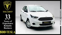 Ford Figo / SEDAN / GCC / 2017 / WARRANTY / FULL DEALER SERVICE HISTORY (AL TAYER) / ONLY 245 DHS MONTHLY