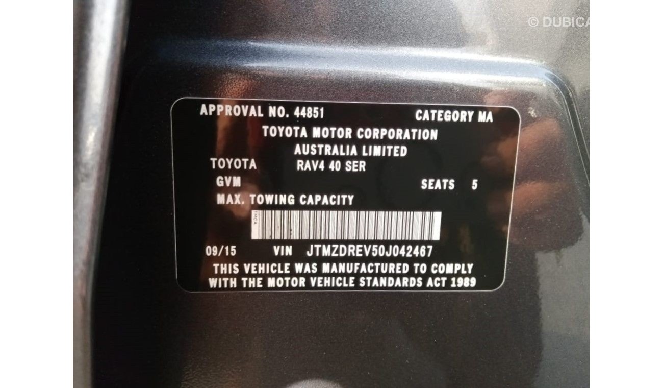 Toyota RAV4 TOYOTA RAV4 RIGHT HAND DRIVE (PM1076)
