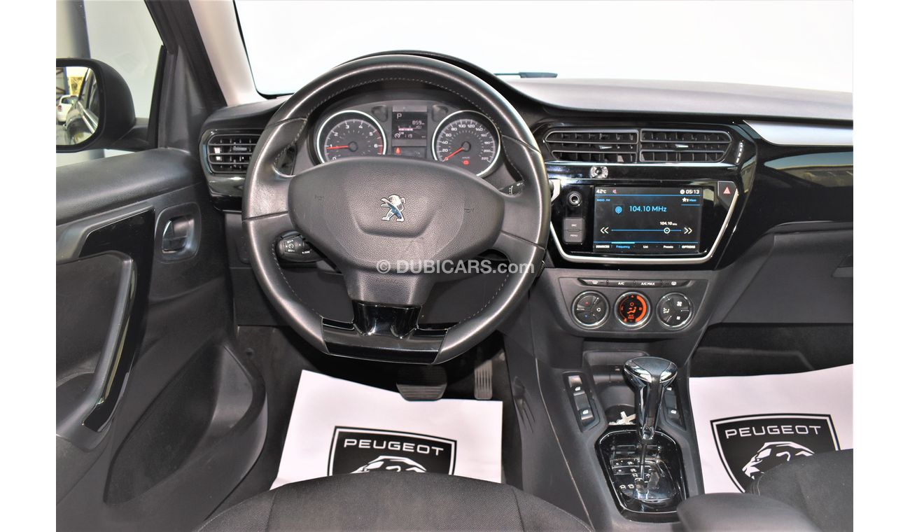 Peugeot 301 1.6L ALLURE 2018 GCC AGENCY WARRANTY UP TO 2023 OR 200,000KM