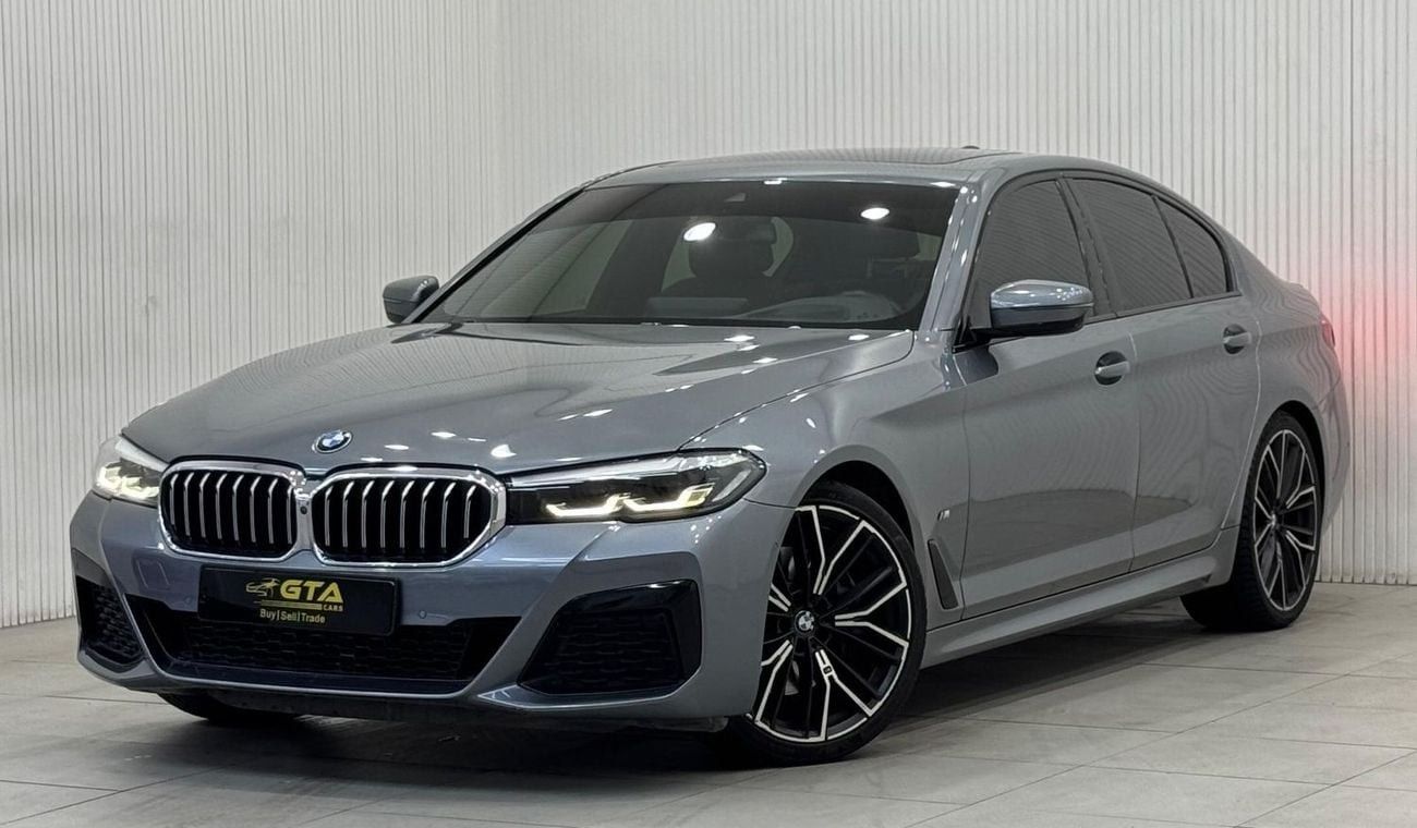 بي أم دبليو 530i M Sport 2.0L 2021 BMW 530i M-Sport, April 2026 BMW Warranty + Service Pack, Full Options, GCC