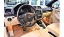 Volkswagen Eos VERY LOW MILEAGE 76000 KM! AMAZING Volkswagen EOS CONVERTIBLE 2012 Model!! in White Color! GCC Specs