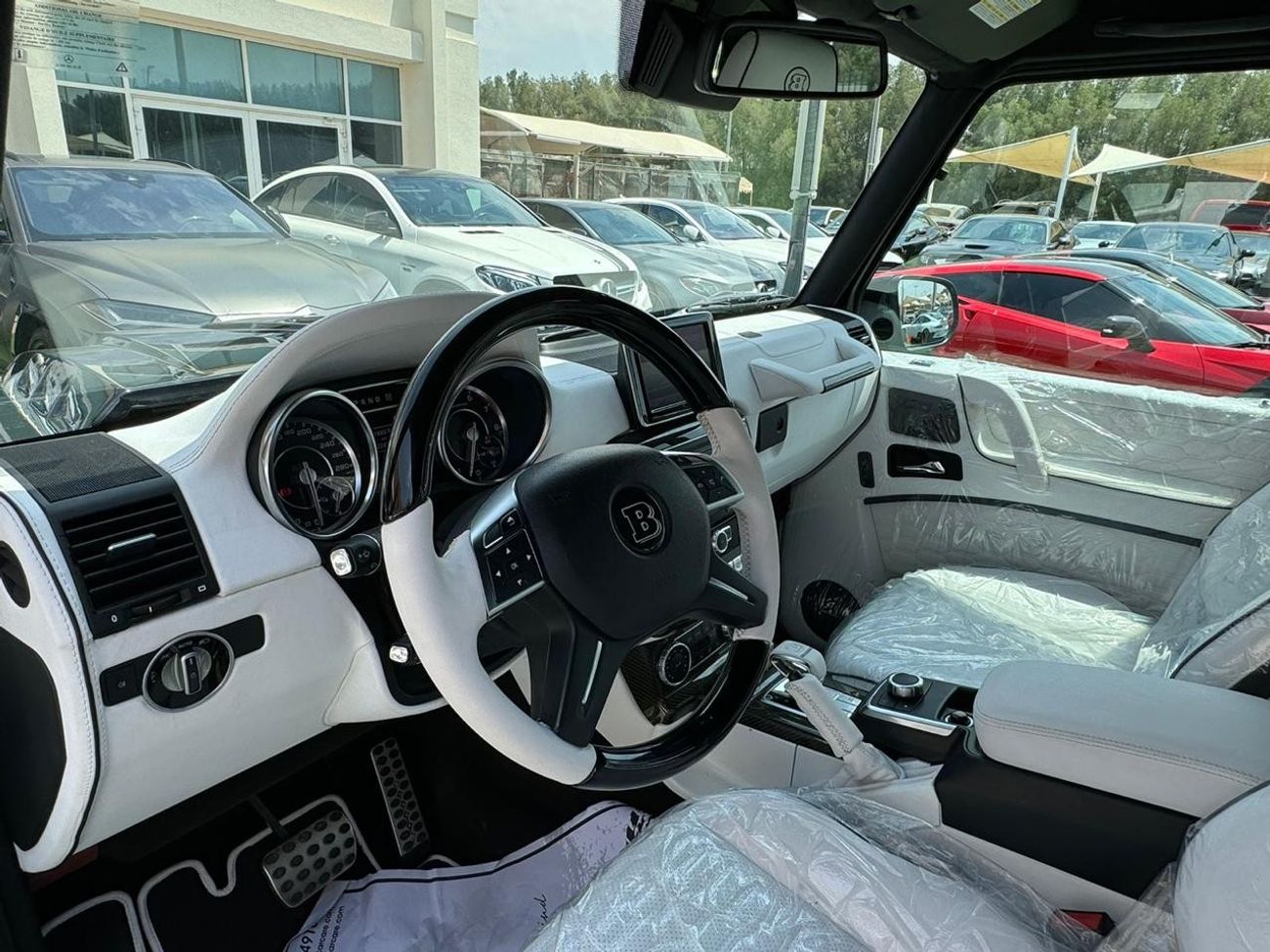 مرسيدس بنز G 63 AMG مرسيدس بنز اي ام  G63 خليجي 2014  صبغ وكالة بحالة الوكالة  محول برابوس