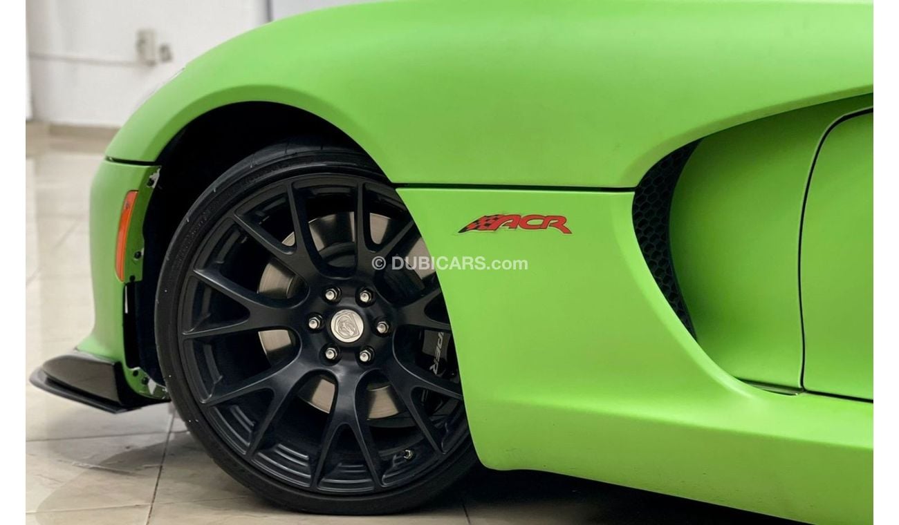 Dodge Viper 2016 Dodge Viper Srt10, Dodge Warranty-Service Contract-Service History, GCC