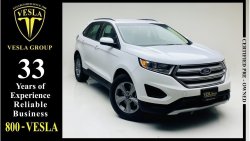 Ford Edge LEATHER SEATS + NAVIGATION + EcoBoost + V4 / GCC / 2018 / DEALER WARRANTY 25/12/2023 / 1,389 DHS