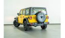 جيب رانجلر 2020 Jeep Wrangler Willys Edition / New Shape / Jeep Warranty & Jeep Service Pack