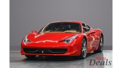 Ferrari 458 Italia | GCC - Low Mileage | 570 BHP