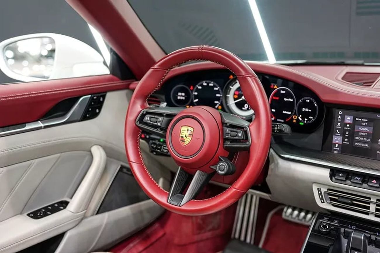 Porsche 911 Turbo S 3.8L (640 HP) Convertible Cabriolet, Exclusive Manufaktur Interior, Ceramic Brakes, Dealer W