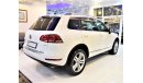 Volkswagen Touareg ( ORIGINAL PAINT صبغ وكاله ( FULL OPTION ) Volkswagen Touareg 2014 Model!! in White Color! GCC Specs