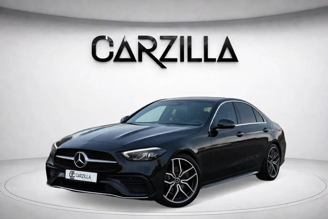Mercedes Benz C200 Premium 2.0L AED 2,908 P.M l 0% Down Payment l Premium AMG Line l Gargash Warranty t