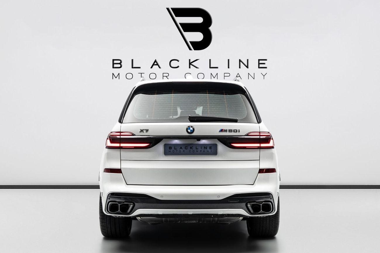 بي أم دبليو X7 M60i XDRIVE BUY NOW, PAY 2027 | THE BLACKLINE STANDARD | BMW Warranty + Service Contract, GCC, Low K