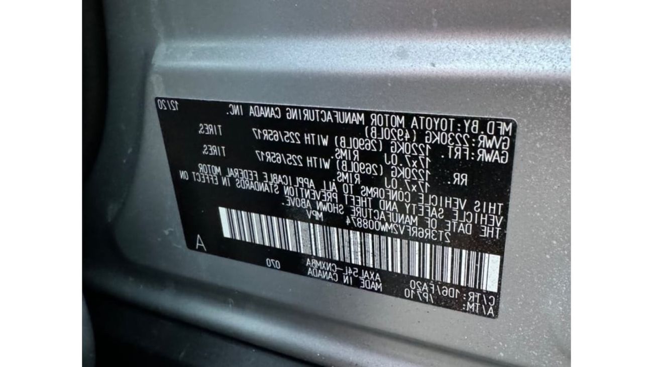 Toyota RAV4 VXR HEV 2021 XLE HEV HYBRID SUNROOF AWD USA IMPORTED