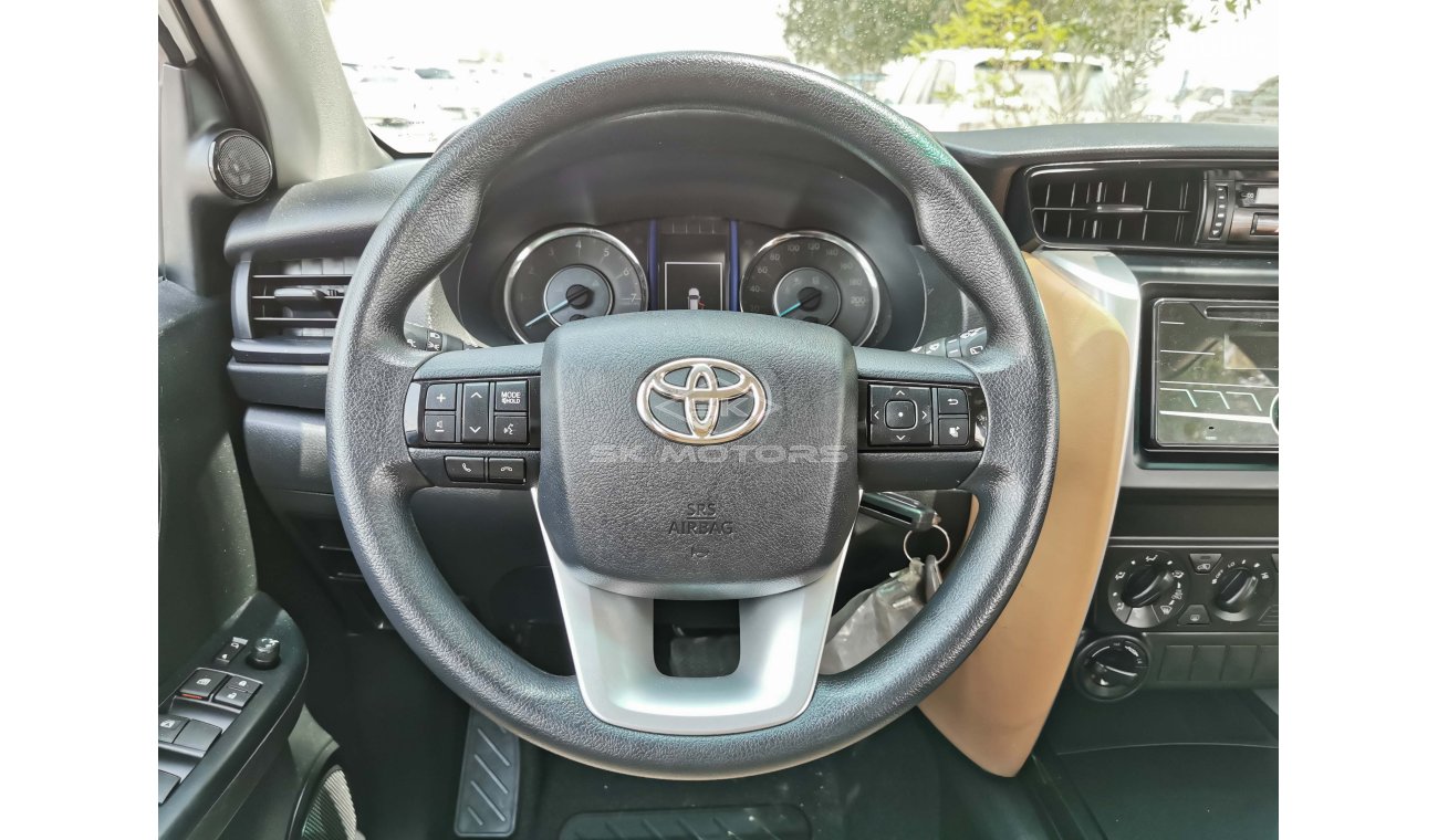 Toyota Fortuner 2.7L, 17" Tyre, DRL LED Headlights, ECO/PWR Drive Mode, Fabric Seats, Dual Airbags (LOT # 9582)