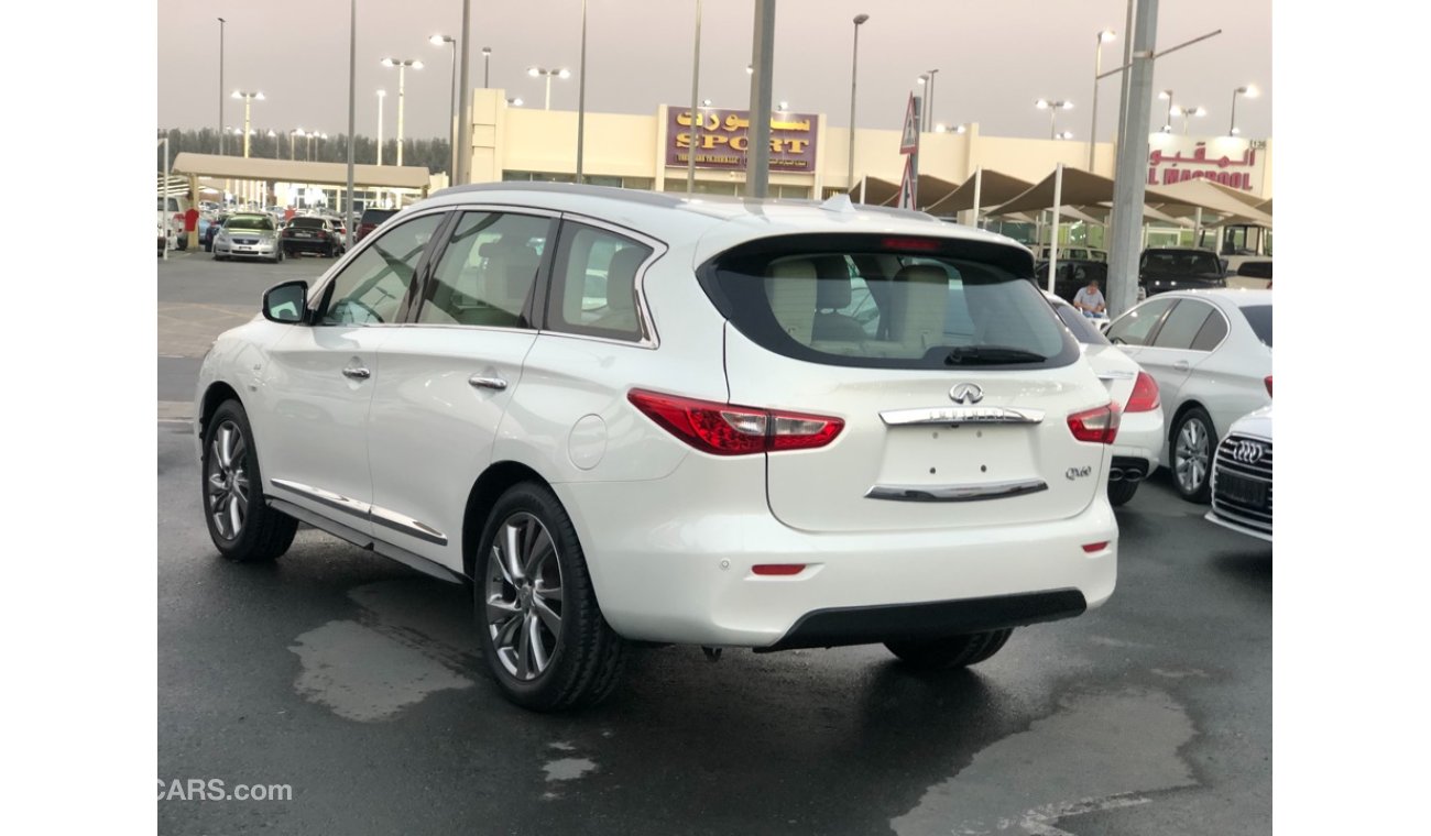 إنفينيتي QX60 موديل 2014 خليجي فل مواصفات كراسي جلد ومثبت سرعه وتحكم كهربي كامل و5كاميرات وردار وشاشات خلفيه