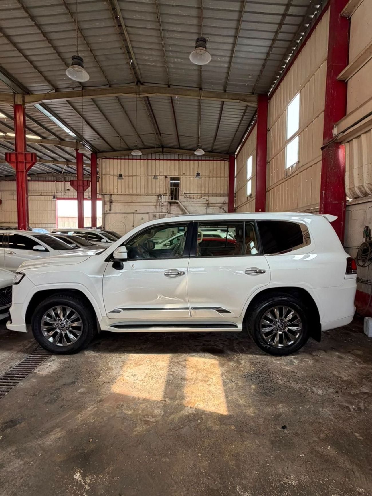 Toyota Land Cruiser GXR 2014Model Facelifted 2024 4.6L v8 petrol Engine Colour White push start Transmission Automatic Inter