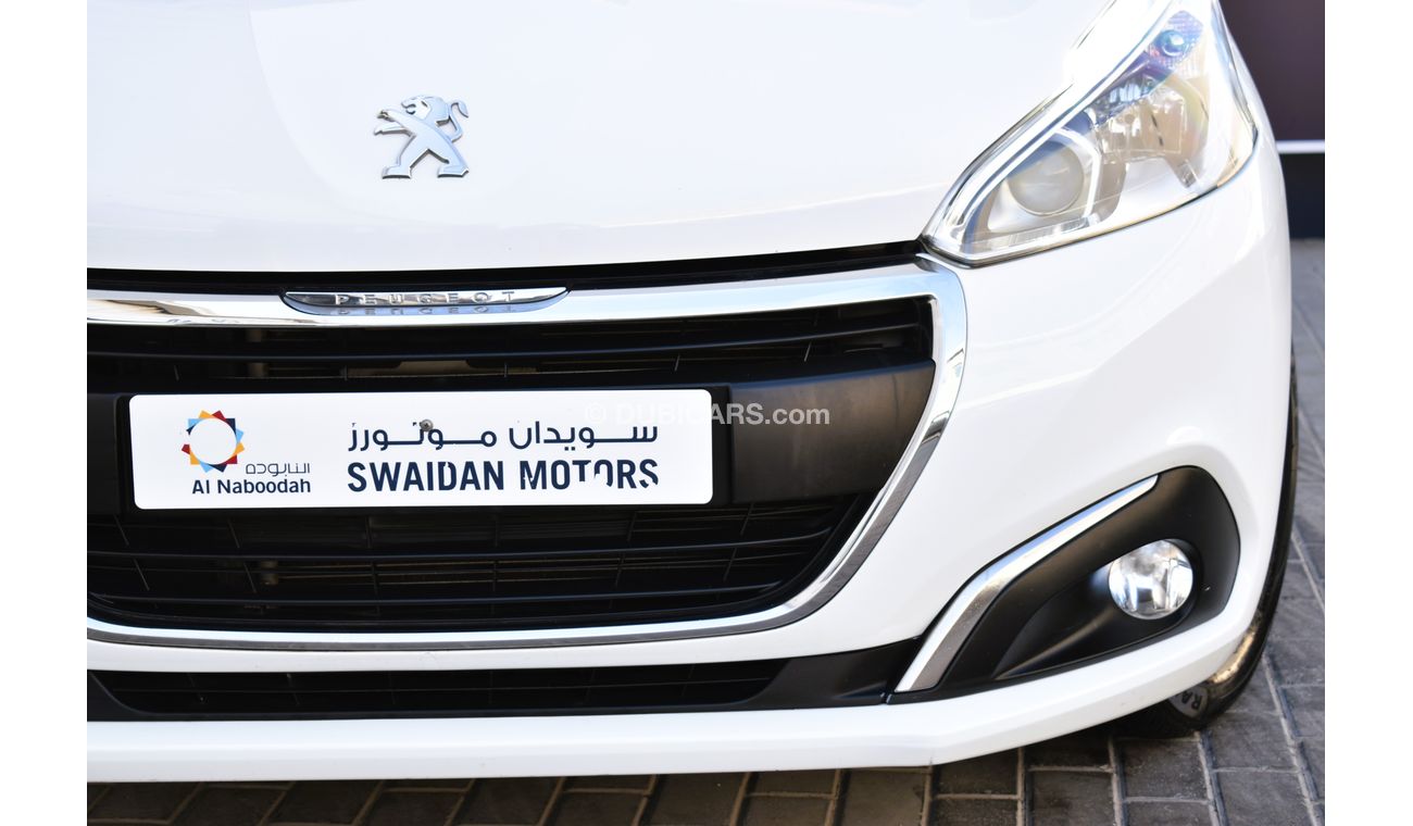 Peugeot 208 AED 449 PM | 1.6L ACTIVE GCC DEALER WARRANTY