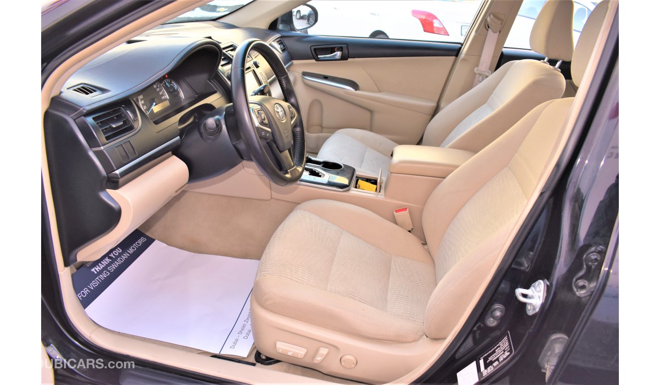 تويوتا كامري AED 1173 PM | 0% DP | 2.5L SE GCC WARRANTY CRUISE CONTROL