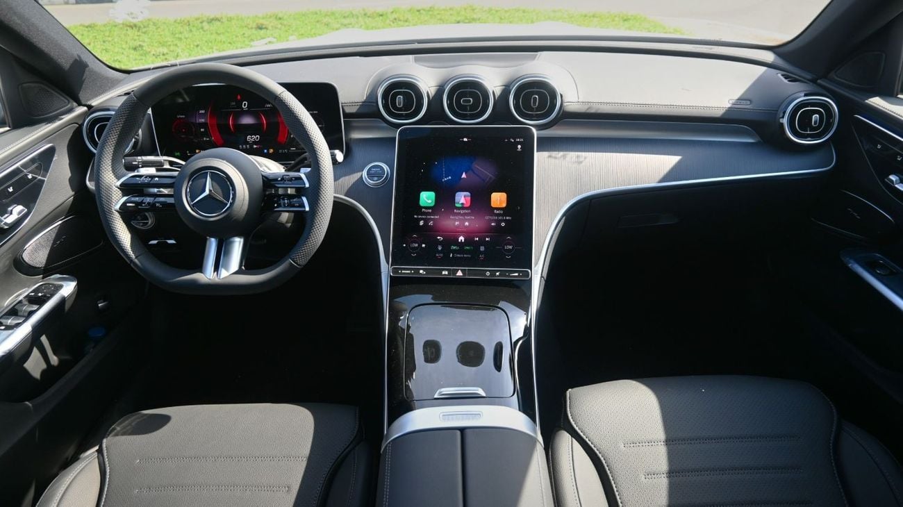 Mercedes-Benz C 200 Mercedes C200 L 2025 1.5L 4 Cylinder 170 hp  4 Doors 5 Seats White outside Black inside