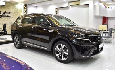 كيا سورينتو EX TOP عرض ممتاز لسيارة كيا سورينتو V6 دفع رباعي كاملة المواصفات (موديل 2023) باللون الأسود بمواصفات خليجية